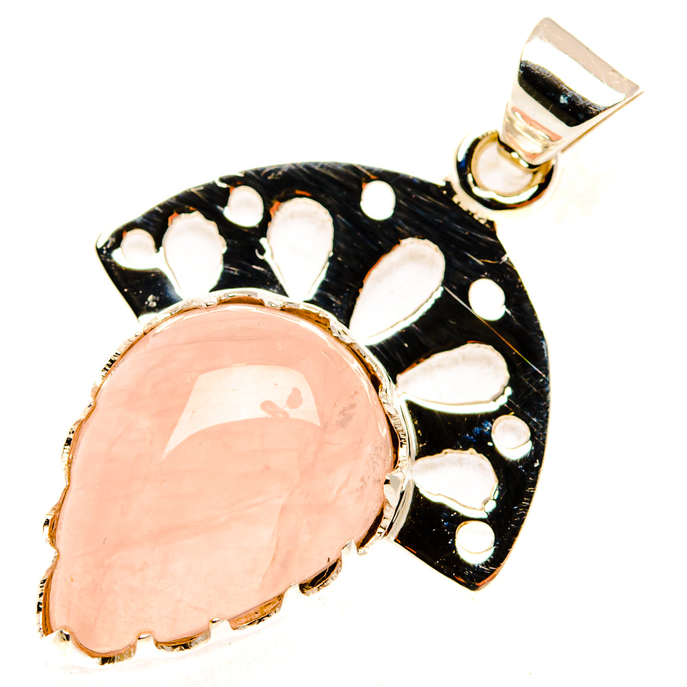Rose Quartz Pendants handcrafted by Anasilvercos - PD28030 - Photo 2