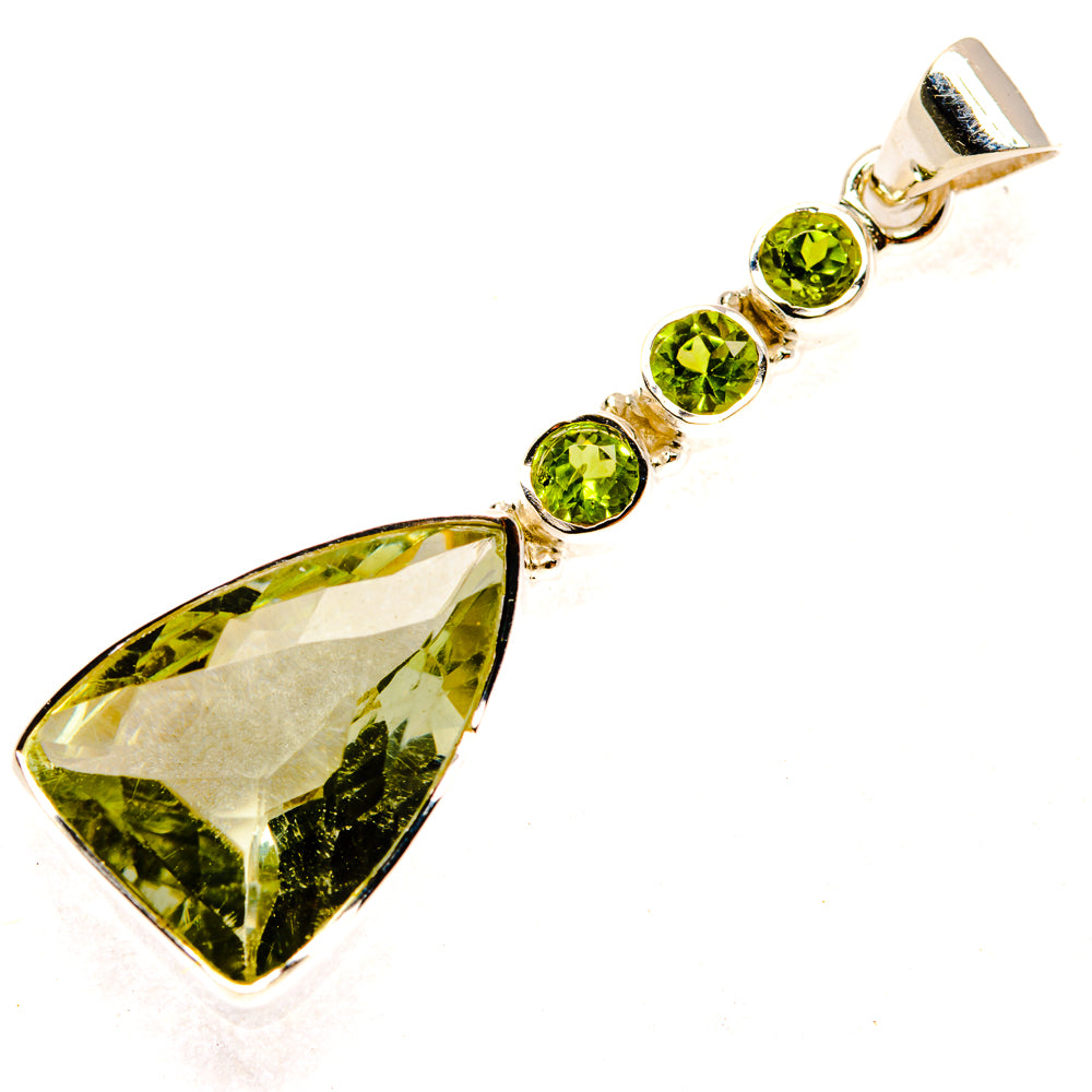 Green Amethyst Pendants handcrafted by Anasilvercos - PD28033 - Photo 2