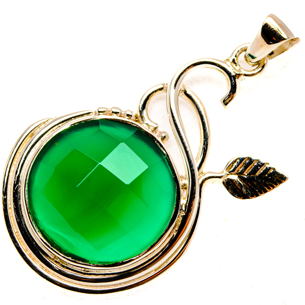 Green Onyx Pendants handcrafted by Anasilvercos - PD28039 - Photo 2