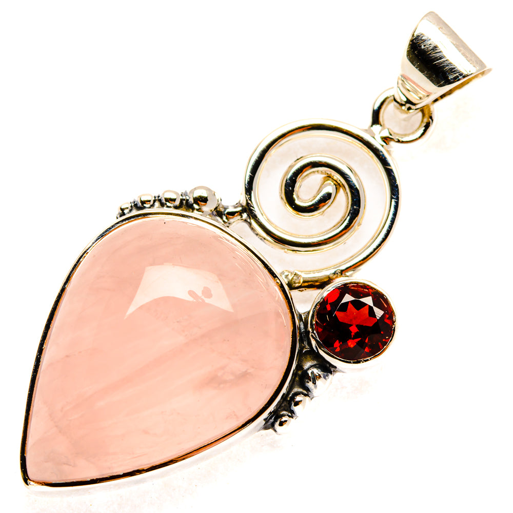 Rose Quartz Pendants handcrafted by Anasilvercos - PD28051 - Photo 2