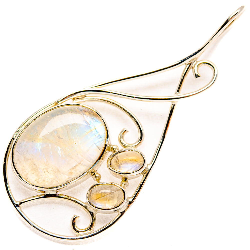 Rainbow Moonstone Pendants handcrafted by Anasilvercos - PD28056 - Photo 2