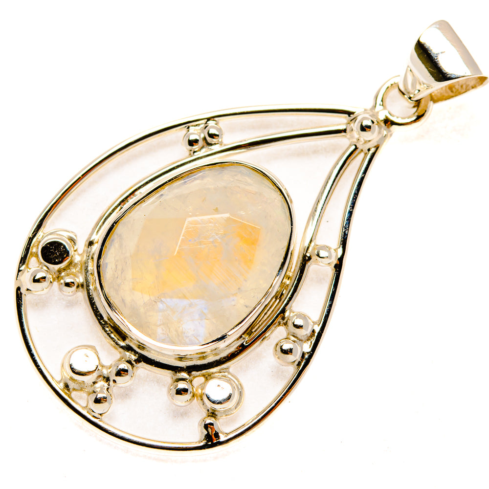 Rainbow Moonstone Pendants handcrafted by Anasilvercos - PD28065 - Photo 2