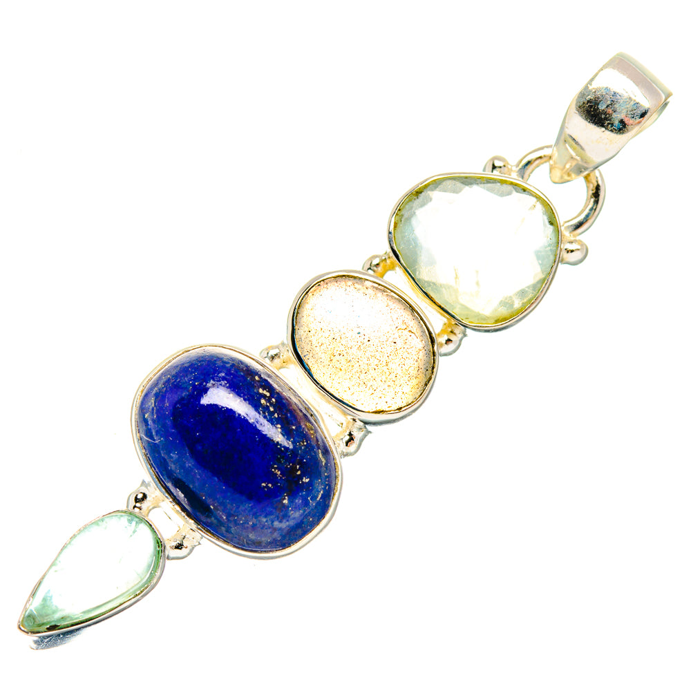 Lapis Lazuli Pendants handcrafted by Anasilvercos - PD28083 - Photo 2