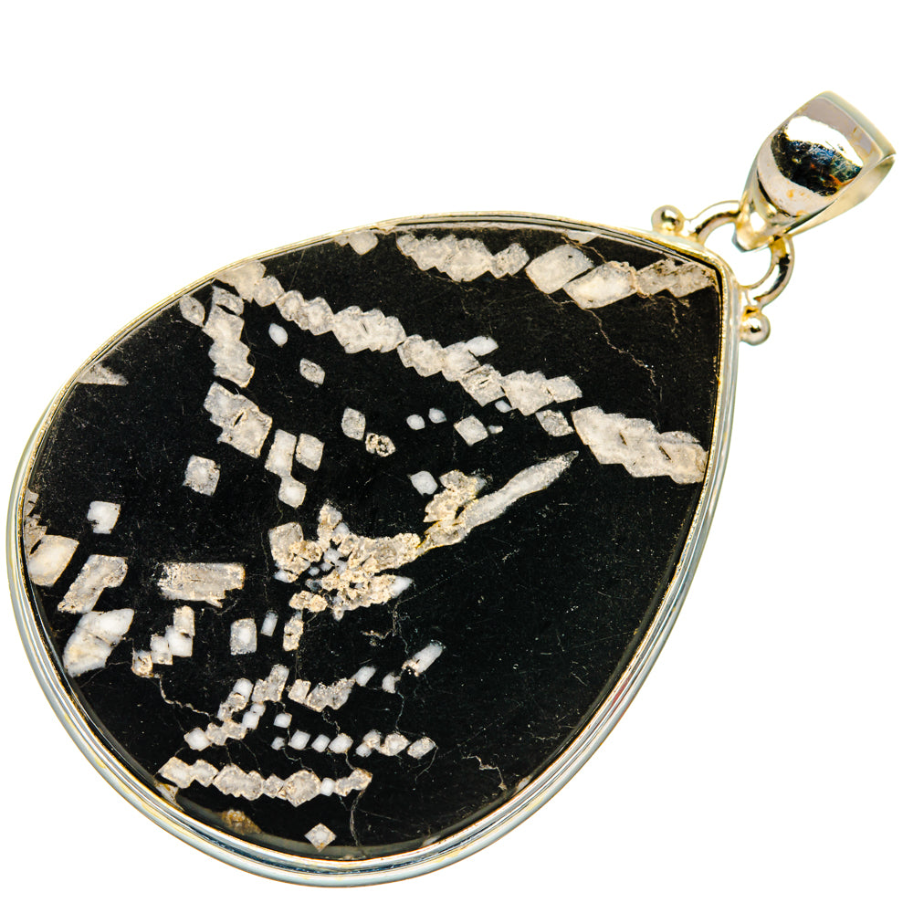 Chrysanthemum Stone Pendants handcrafted by Anasilvercos - PD28114 - Photo 2