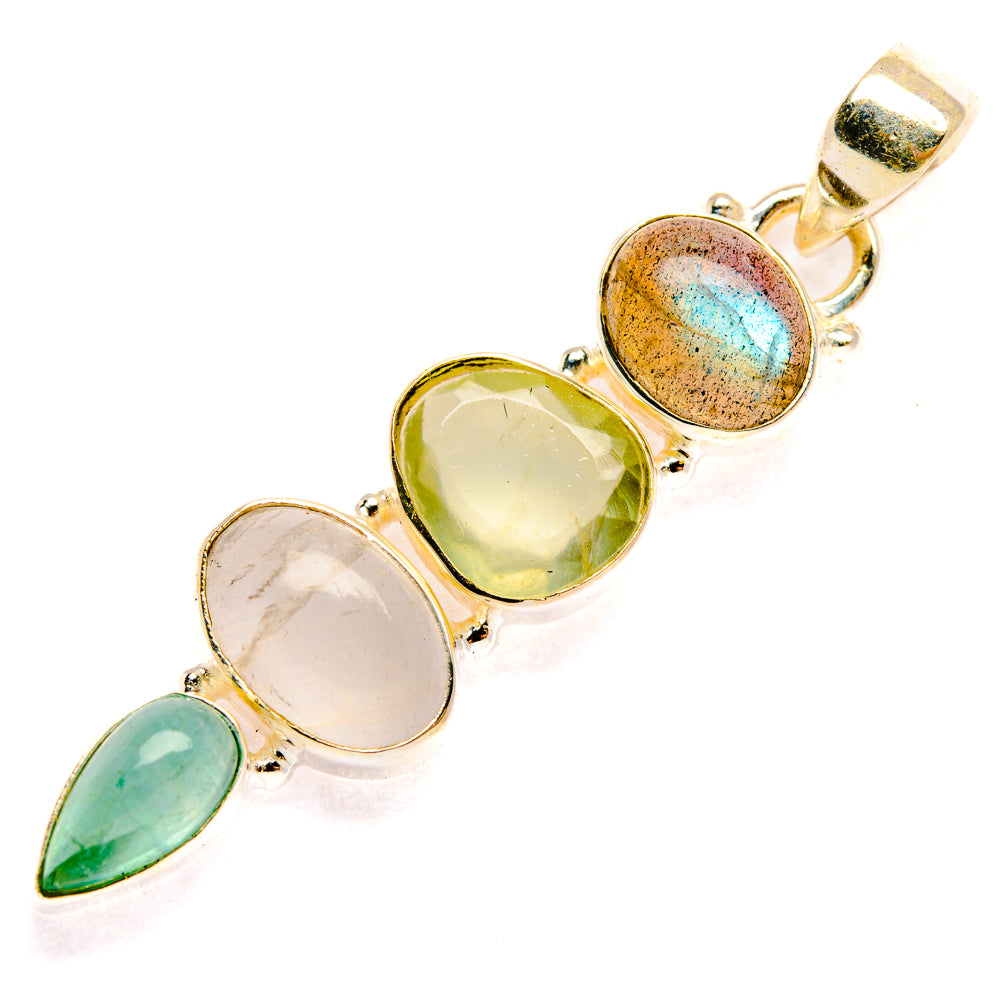 Rainbow Moonstone Pendants handcrafted by Anasilvercos - PD28132 - Photo 2