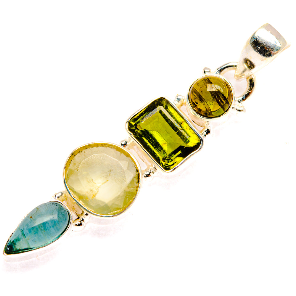 Prehnite Pendants handcrafted by Anasilvercos - PD28136 - Photo 2