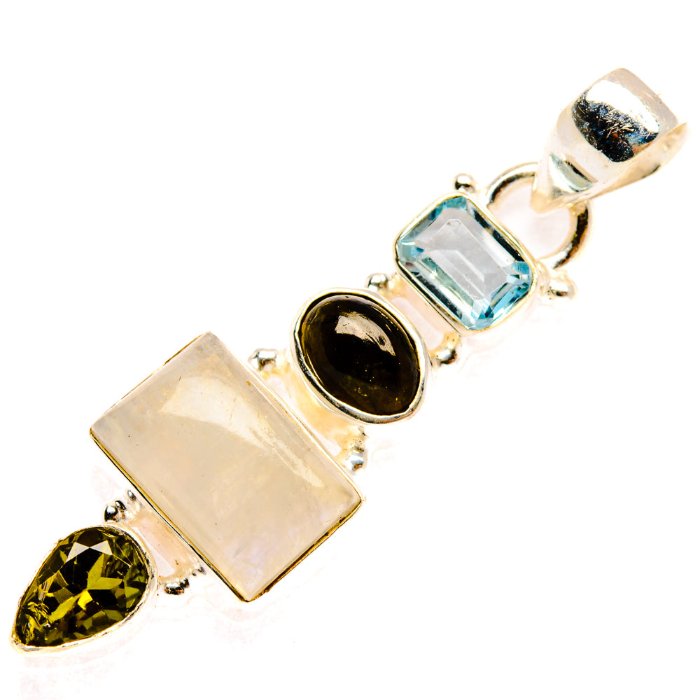 Rainbow Moonstone Pendants handcrafted by Anasilvercos - PD28142 - Photo 2