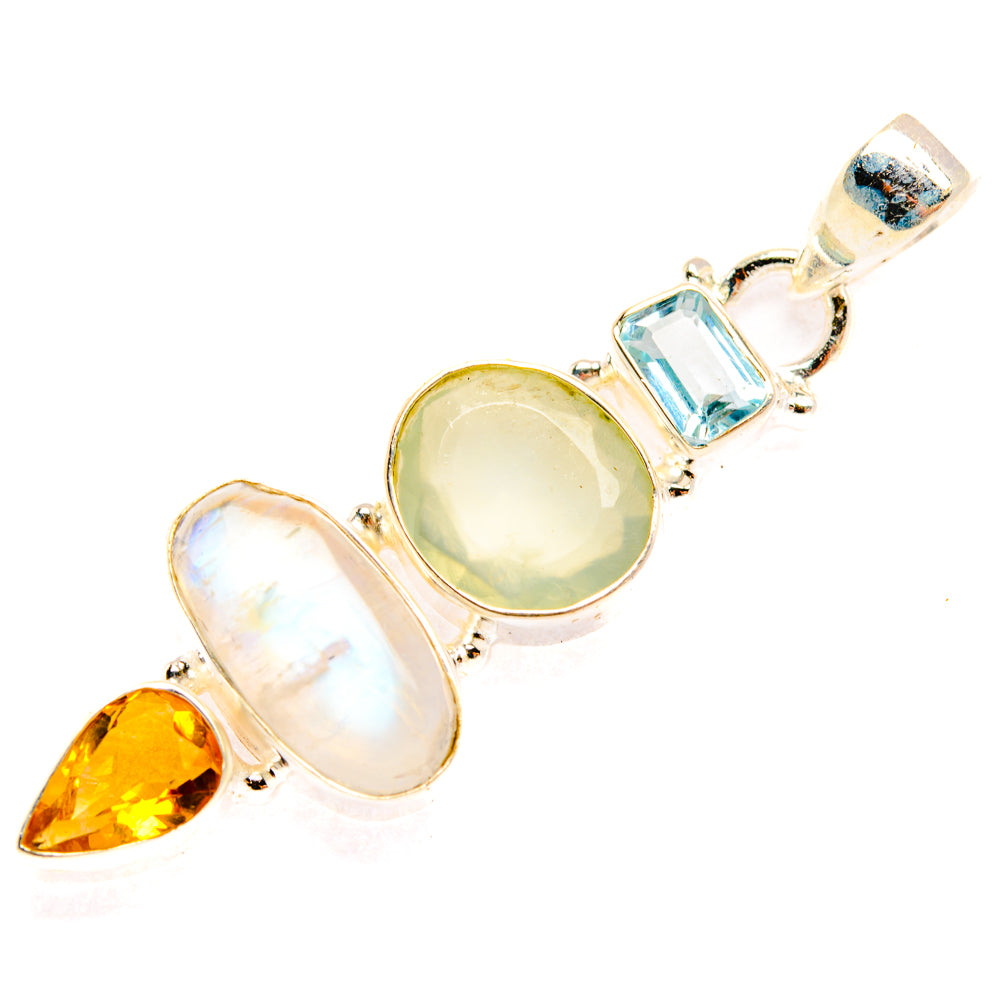 Rainbow Moonstone Pendants handcrafted by Anasilvercos - PD28143 - Photo 2