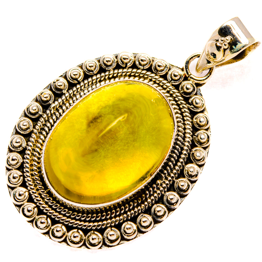 Citrine Sugarloaf Pendants handcrafted by Anasilvercos - PD28145 - Photo 2