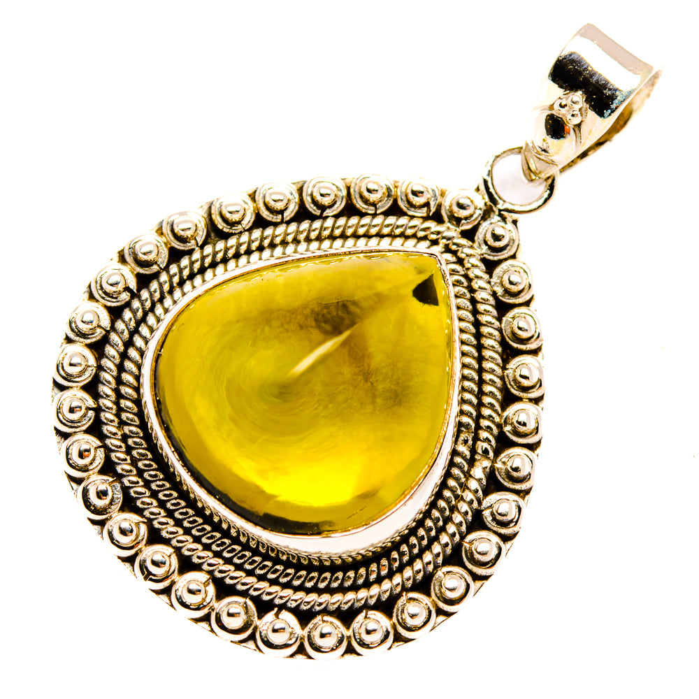 Citrine Sugarloaf Pendants handcrafted by Anasilvercos - PD28156 - Photo 2