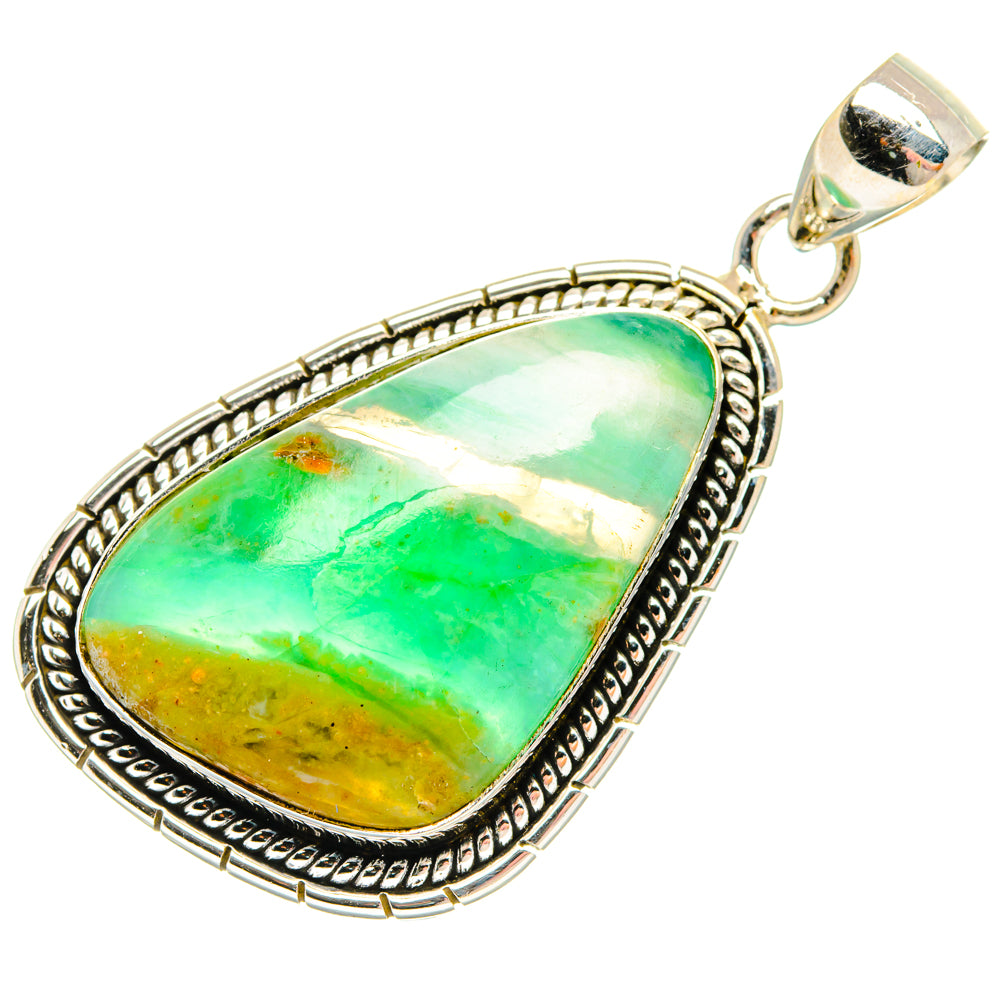 Peruvian Opal Pendants handcrafted by Anasilvercos - PD28200 - Photo 2