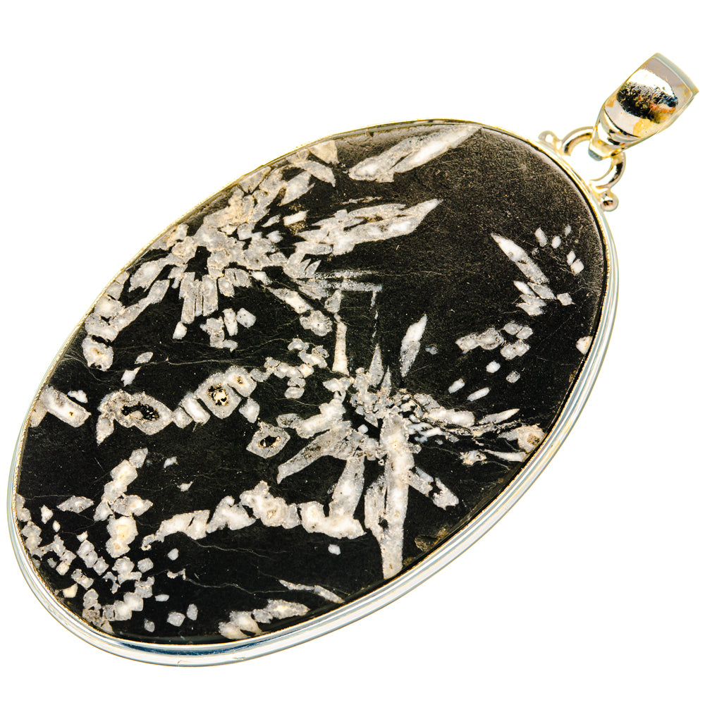 Chrysanthemum Stone Pendants handcrafted by Anasilvercos - PD28213 - Photo 2