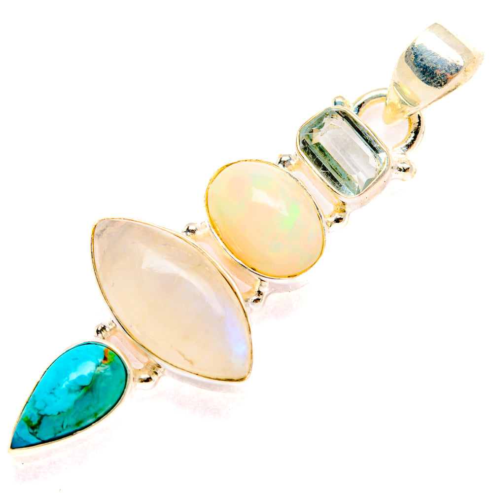 Rainbow Moonstone Pendants handcrafted by Anasilvercos - PD28225 - Photo 2