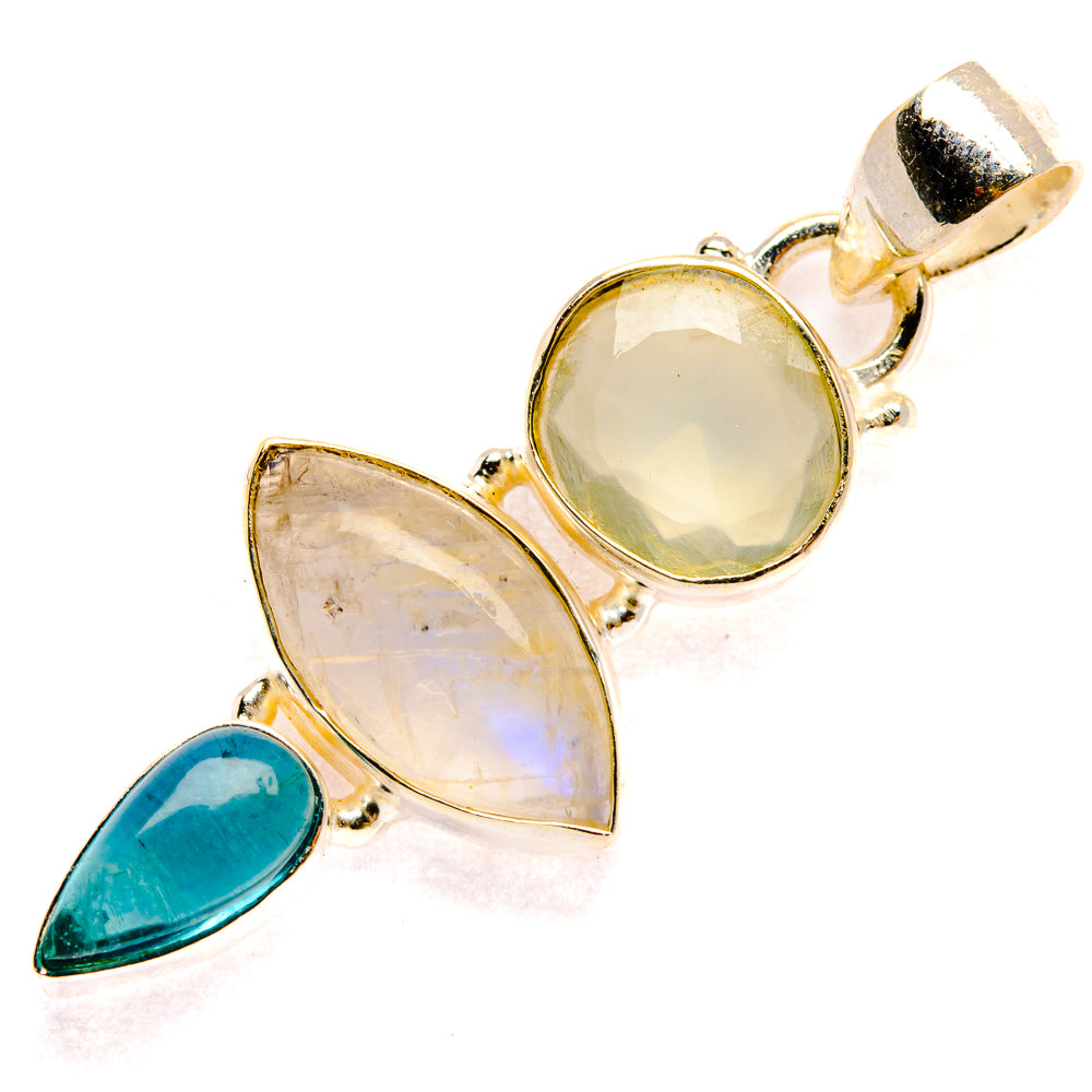 Rainbow Moonstone Pendants handcrafted by Anasilvercos - PD28235 - Photo 2