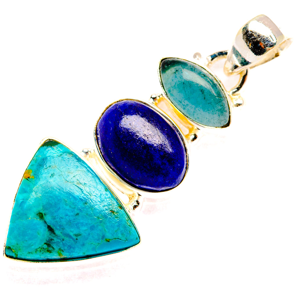 Chrysocolla Pendants handcrafted by Anasilvercos - PD28247 - Photo 2