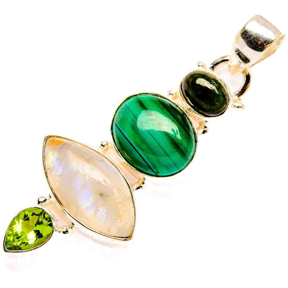Rainbow Moonstone Pendants handcrafted by Anasilvercos - PD28248 - Photo 2