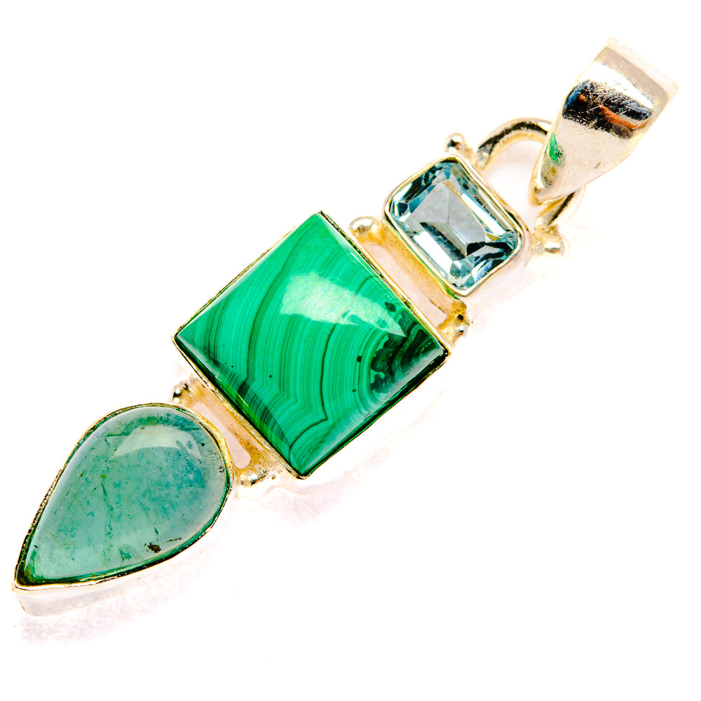 Malachite Pendants handcrafted by Anasilvercos - PD28251 - Photo 2