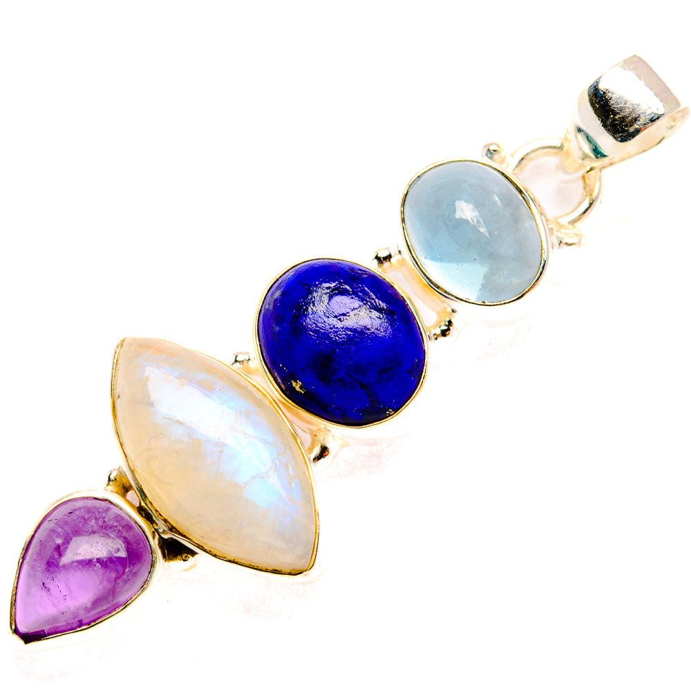 Rainbow Moonstone Pendants handcrafted by Anasilvercos - PD28254 - Photo 2