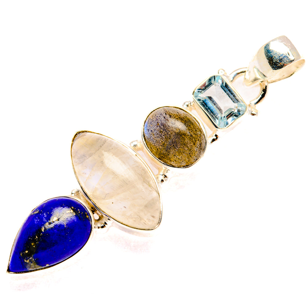 Rainbow Moonstone Pendants handcrafted by Anasilvercos - PD28256 - Photo 2