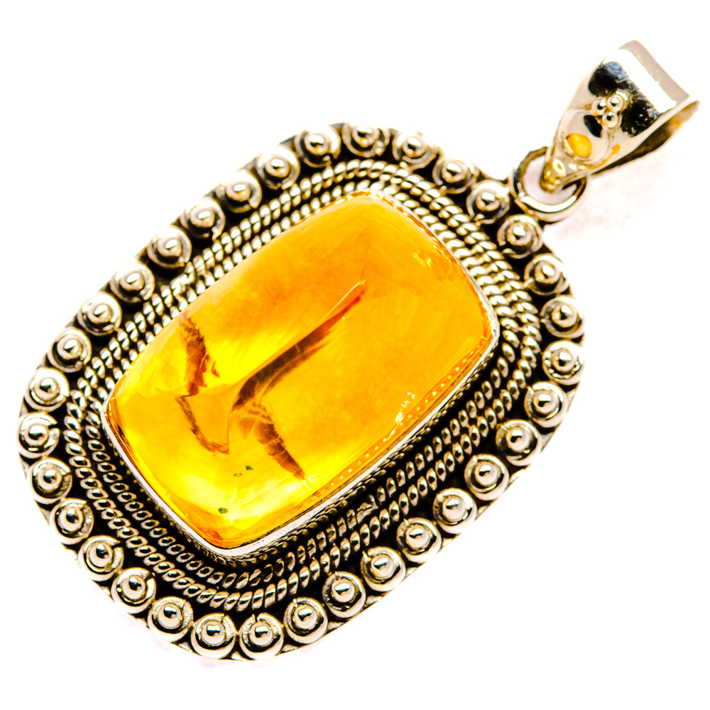 Citrine Sugarloaf Pendants handcrafted by Anasilvercos - PD28266 - Photo 2