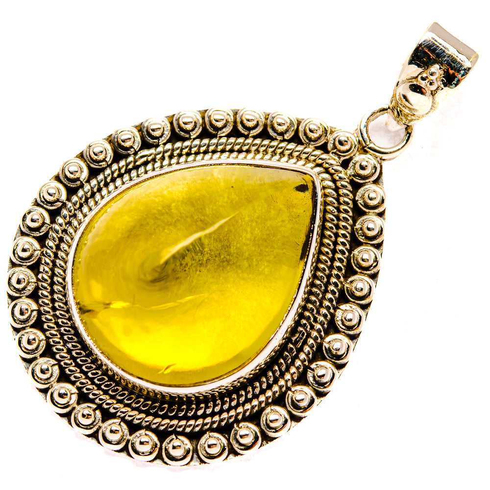Citrine Sugarloaf Pendants handcrafted by Anasilvercos - PD28275 - Photo 2