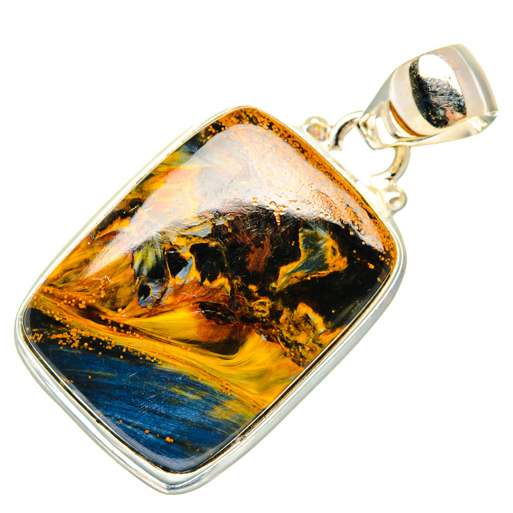 Golden Pietersite Pendants handcrafted by Anasilvercos - PD28285 - Photo 2