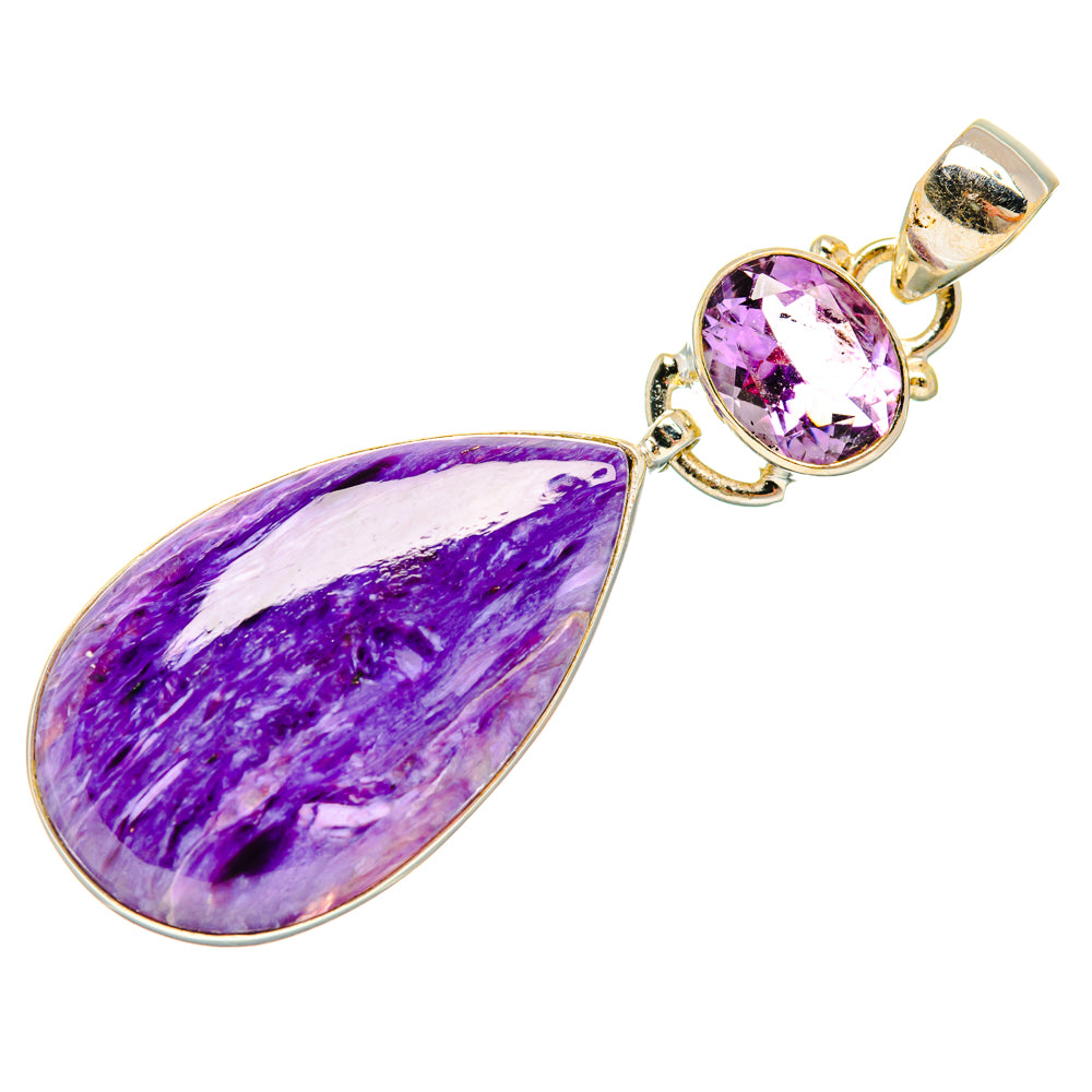 Charoite Pendants handcrafted by Anasilvercos - PD28289 - Photo 2