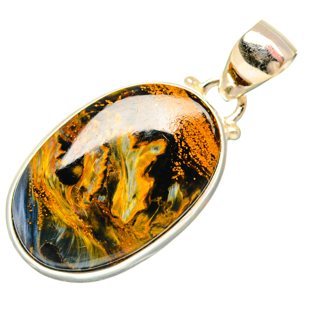 Golden Pietersite Pendants handcrafted by Anasilvercos - PD28291 - Photo 2