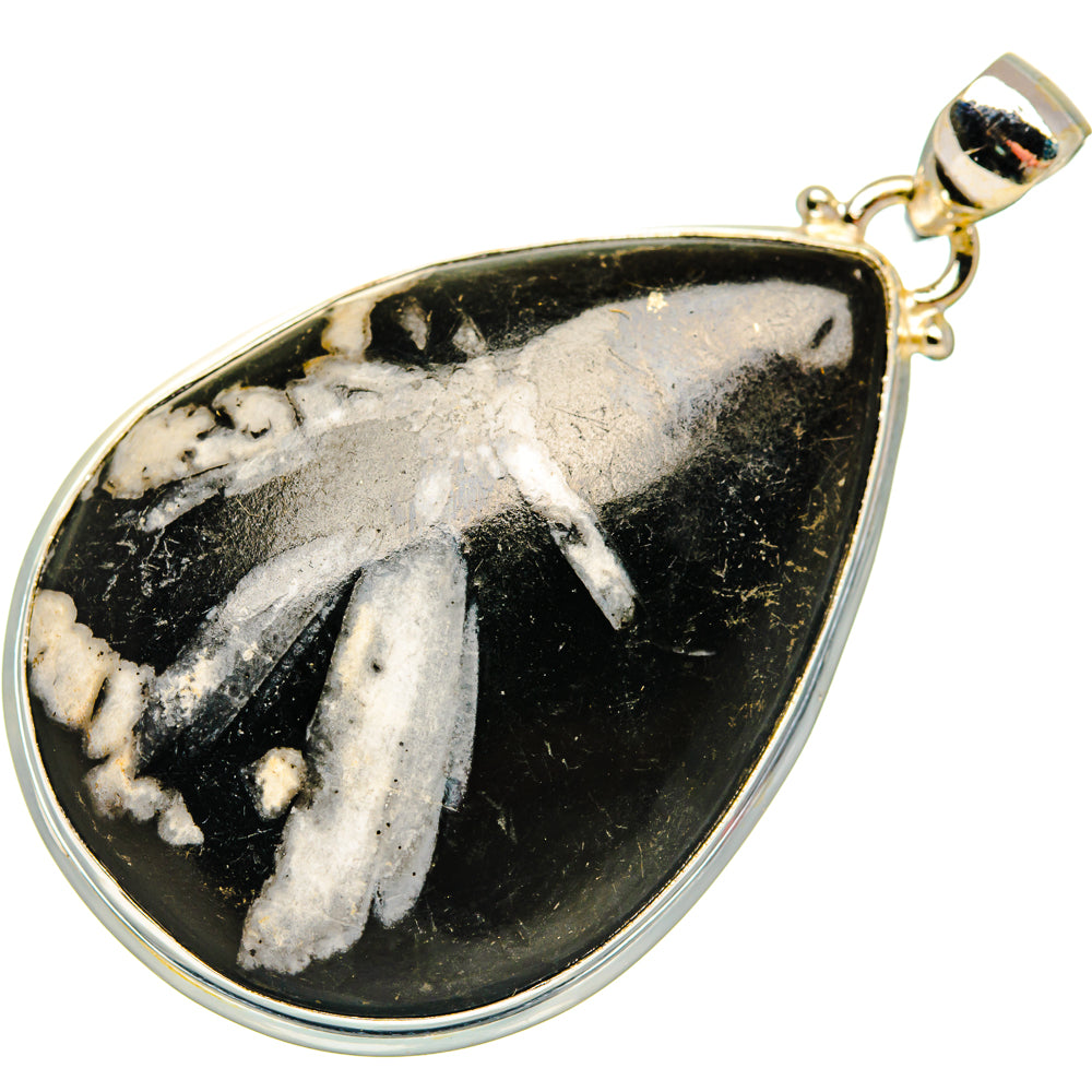Chrysanthemum Stone Pendants handcrafted by Anasilvercos - PD28307 - Photo 2