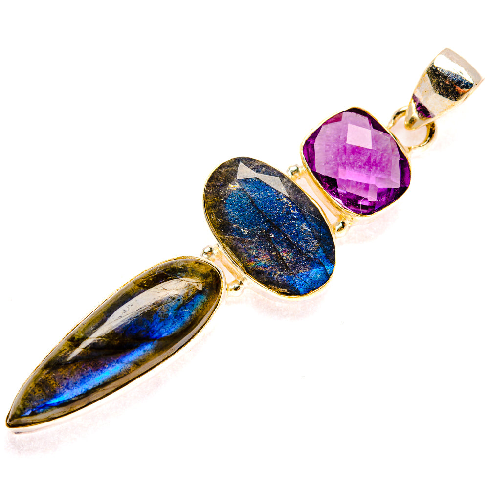 Labradorite Pendants handcrafted by Anasilvercos - PD28345 - Photo 2