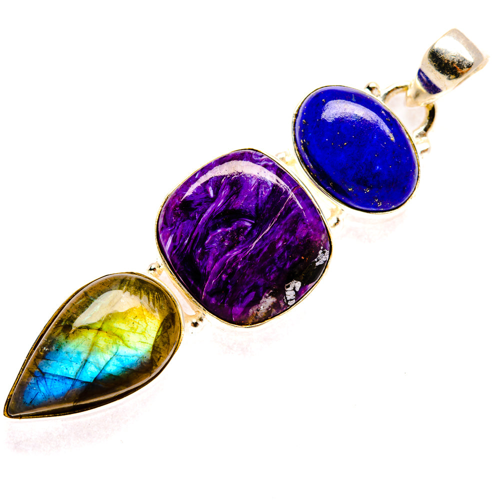Charoite Pendants handcrafted by Anasilvercos - PD28357 - Photo 2