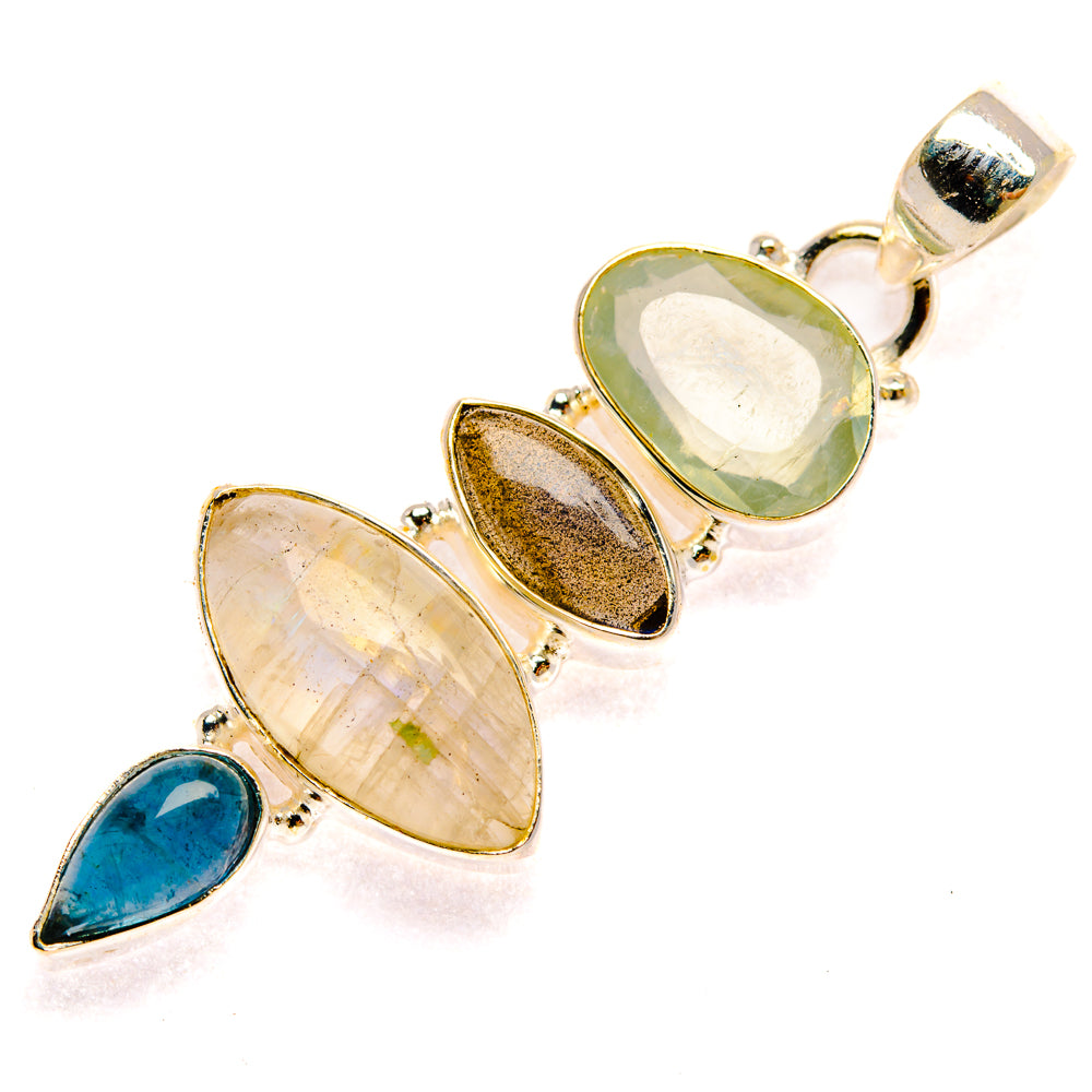 Rainbow Moonstone Pendants handcrafted by Anasilvercos - PD28358 - Photo 2