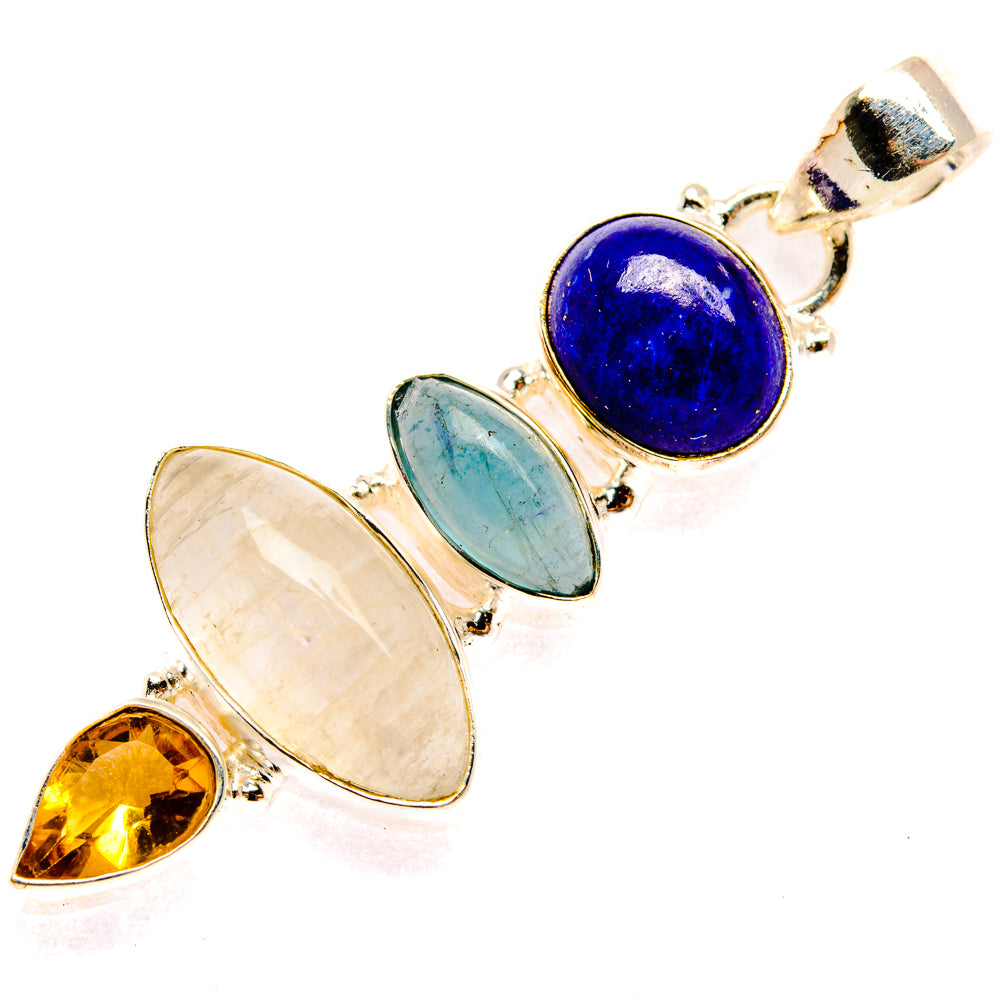 Rainbow Moonstone Pendants handcrafted by Anasilvercos - PD28359 - Photo 2