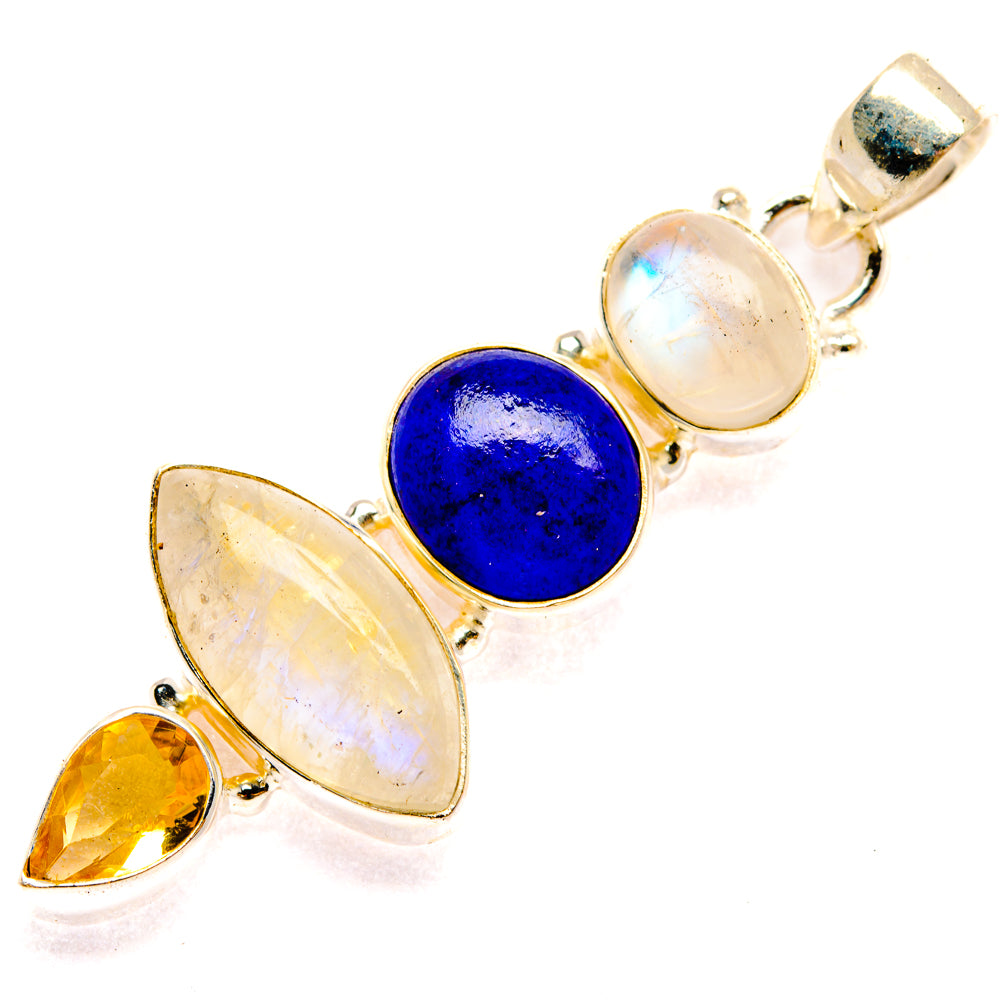 Rainbow Moonstone Pendants handcrafted by Anasilvercos - PD28361 - Photo 2