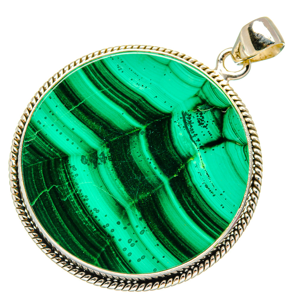 Malachite Pendants handcrafted by Anasilvercos - PD28404 - Photo 2