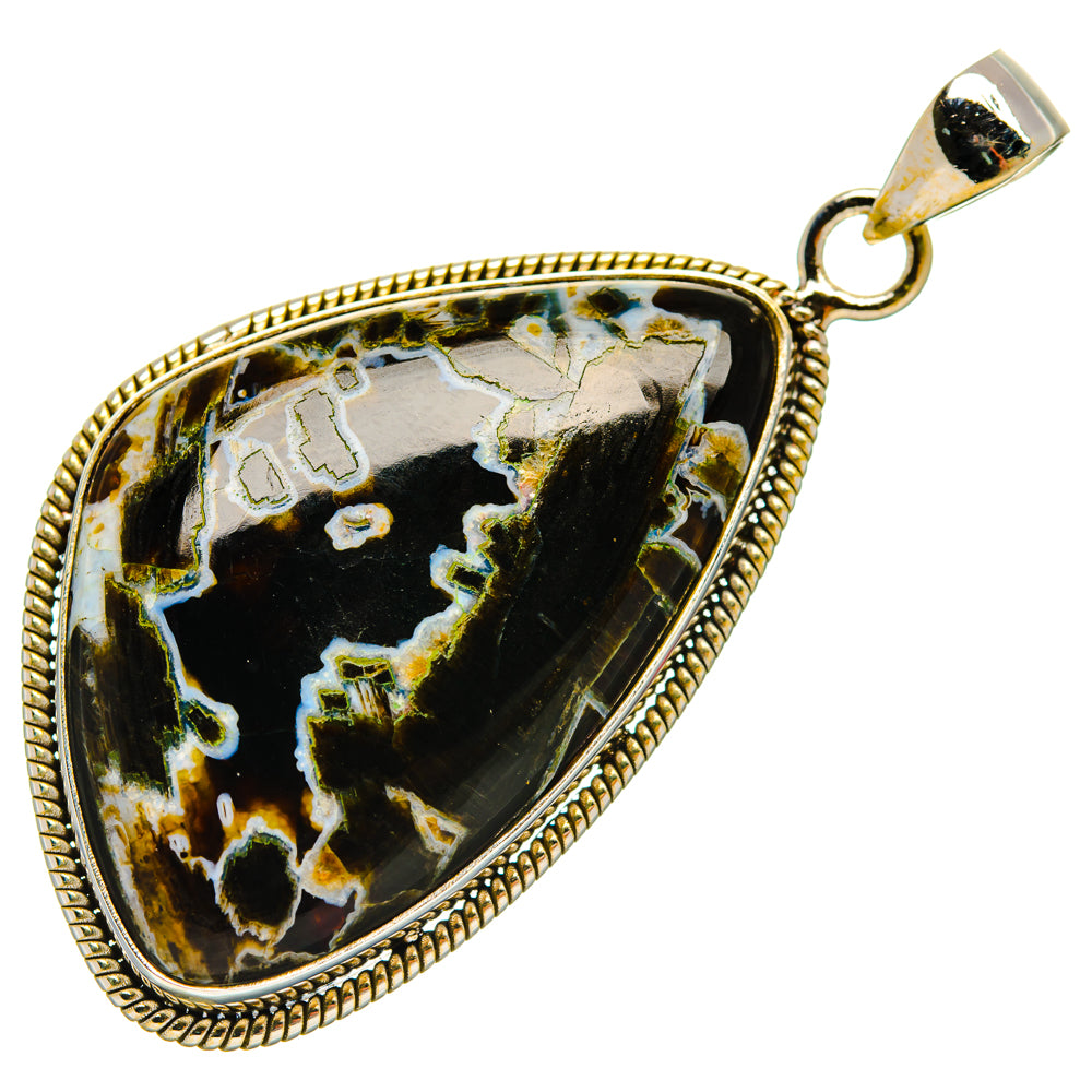 Turkish Tube Agate Pendants handcrafted by Anasilvercos - PD28426 - Photo 2