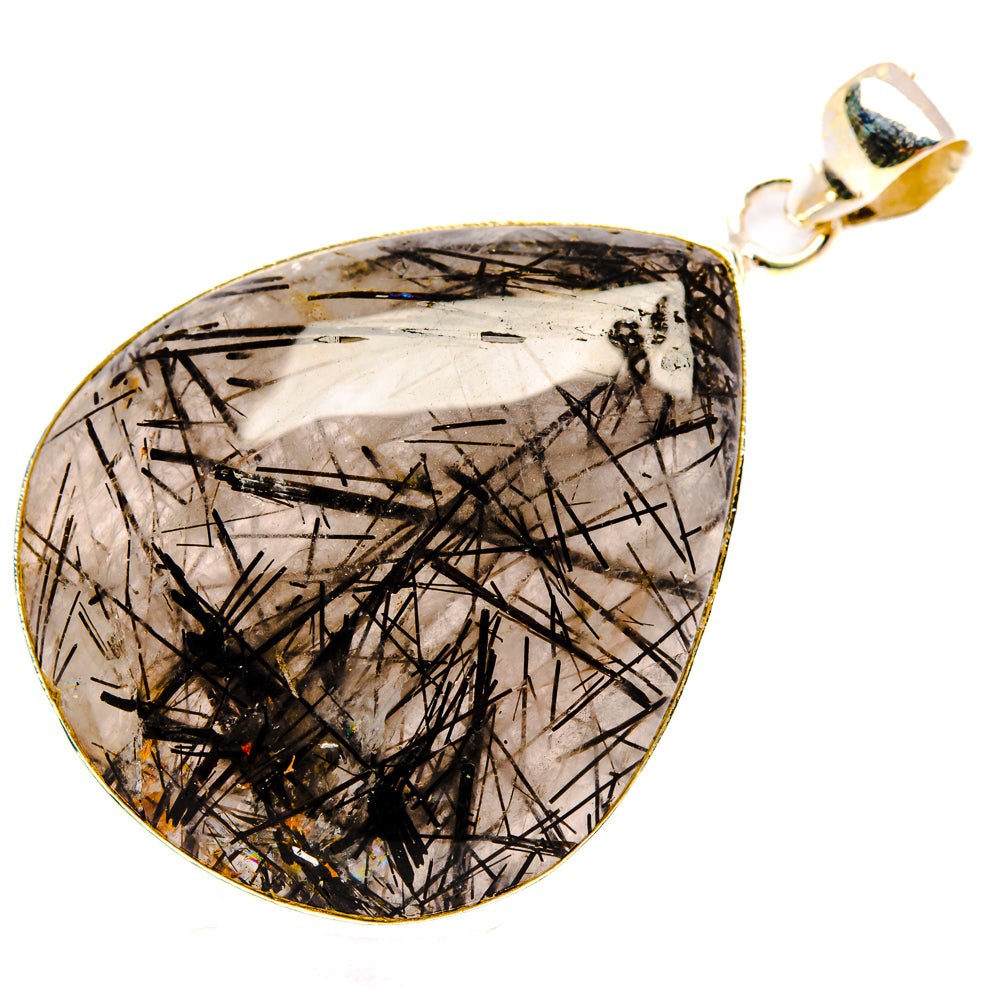 Tourmalinated Quartz Pendants handcrafted by Anasilvercos - PD28446 - Photo 2