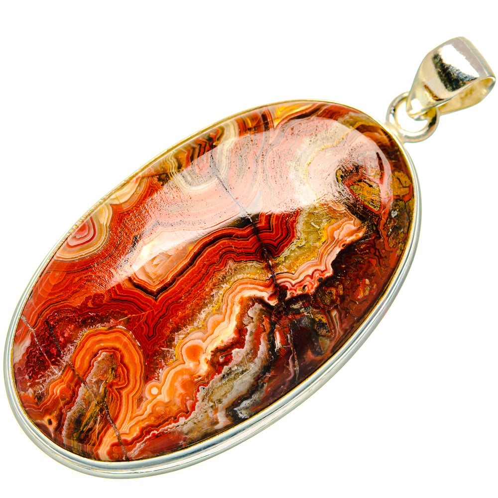 Crazy Lace Agate Pendants handcrafted by Anasilvercos - PD28475 - Photo 2
