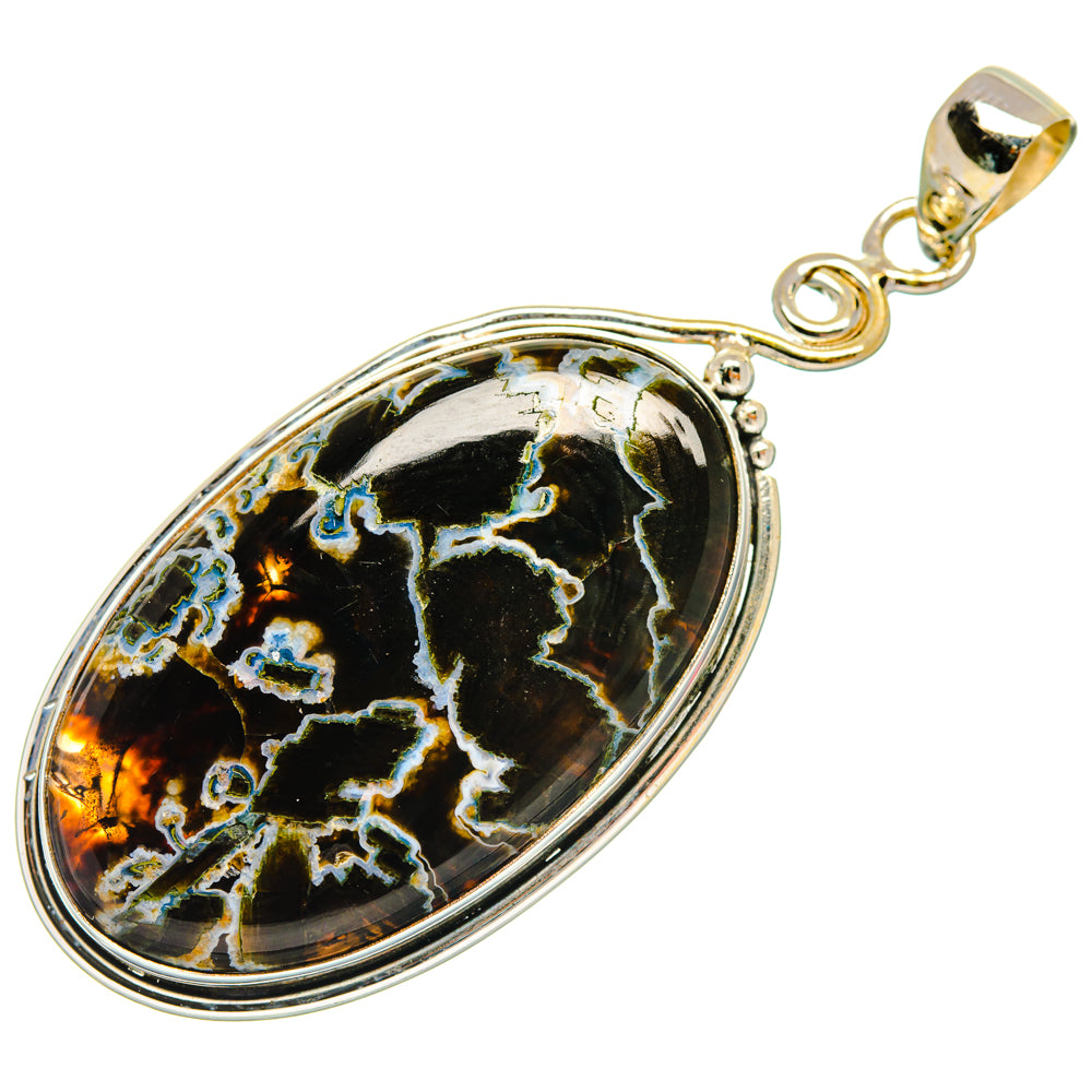Turkish Tube Agate Pendants handcrafted by Anasilvercos - PD28486 - Photo 2