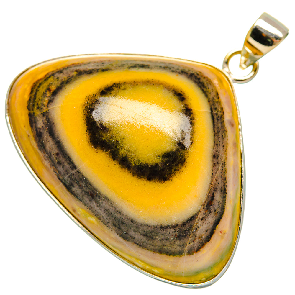Bumble Bee Jasper Pendants handcrafted by Anasilvercos - PD28492 - Photo 2