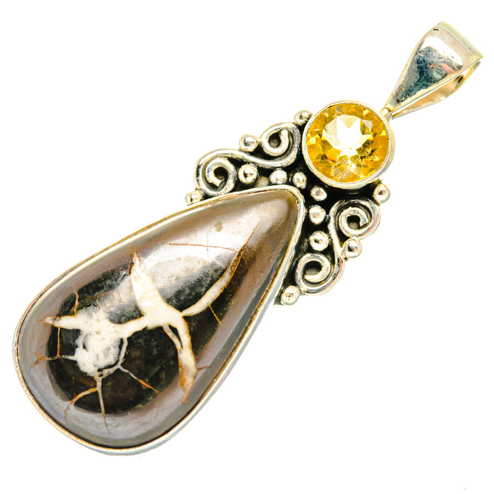 Septarian Geode Pendants handcrafted by Anasilvercos - PD28519 - Photo 2