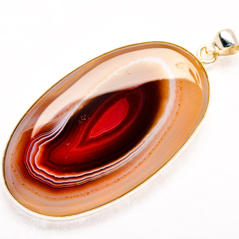 Botswana Agate Pendants handcrafted by Anasilvercos - PD28533 - Photo 2