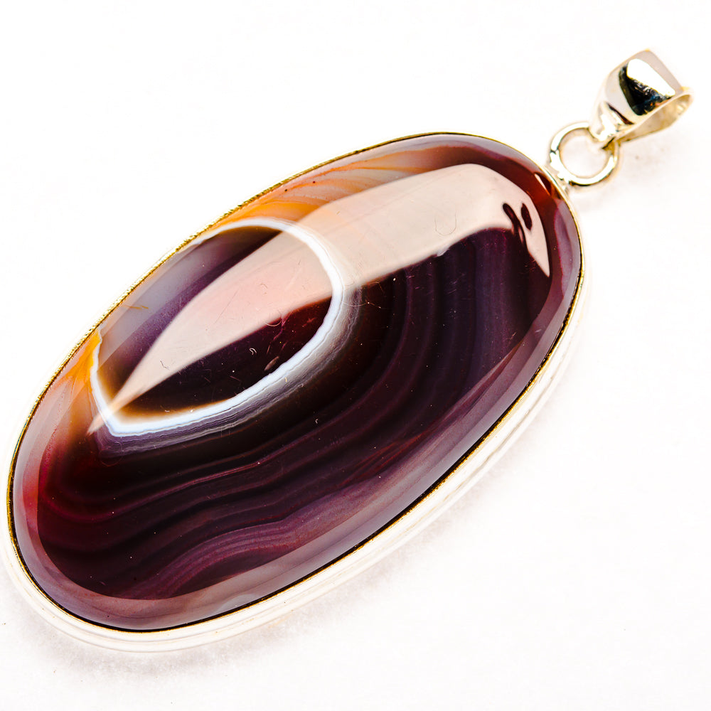 Botswana Agate Pendants handcrafted by Anasilvercos - PD28538 - Photo 2