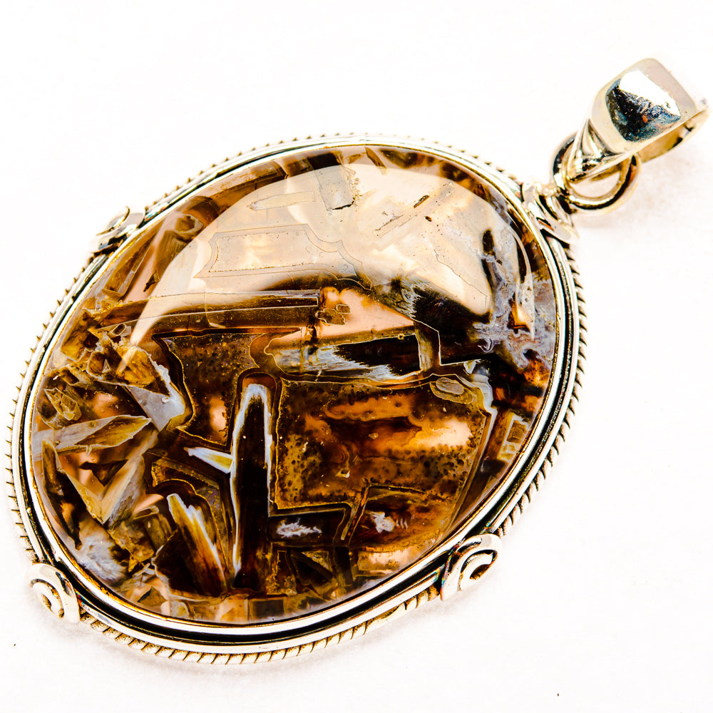 Turkish Tube Agate Pendants handcrafted by Anasilvercos - PD28543 - Photo 2
