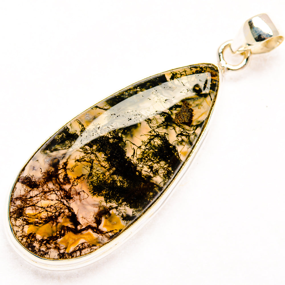 Moss Agate Pendants handcrafted by Anasilvercos - PD28545 - Photo 2