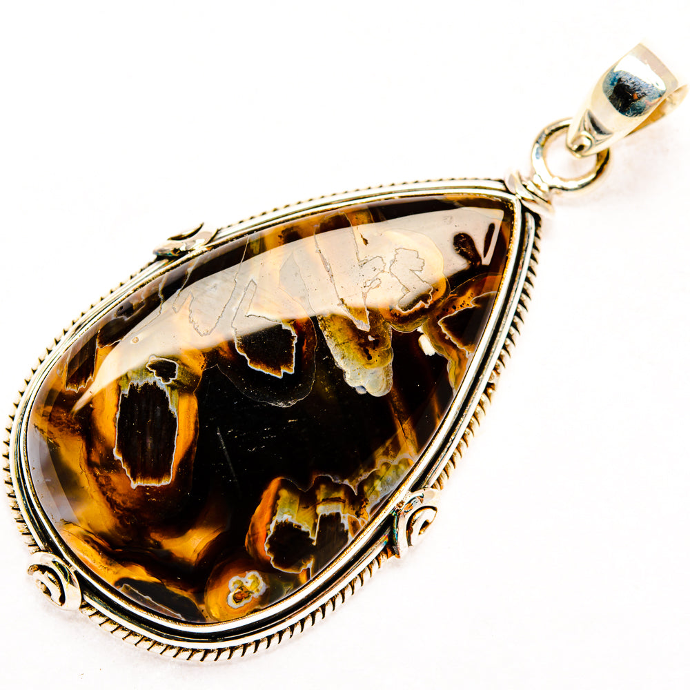 Turkish Tube Agate Pendants handcrafted by Anasilvercos - PD28549 - Photo 2