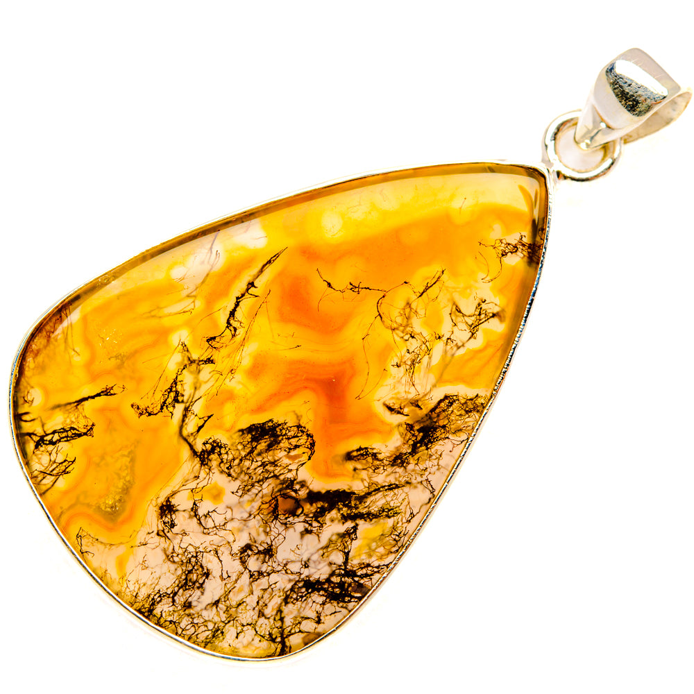 Moss Agate Pendants handcrafted by Anasilvercos - PD28552 - Photo 2