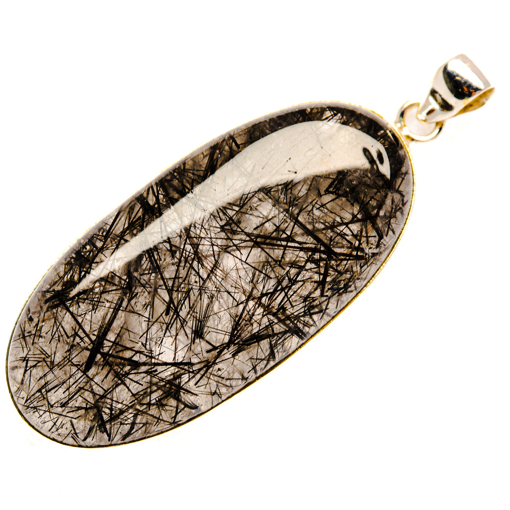 Tourmalinated Quartz Pendants handcrafted by Anasilvercos - PD28556 - Photo 2