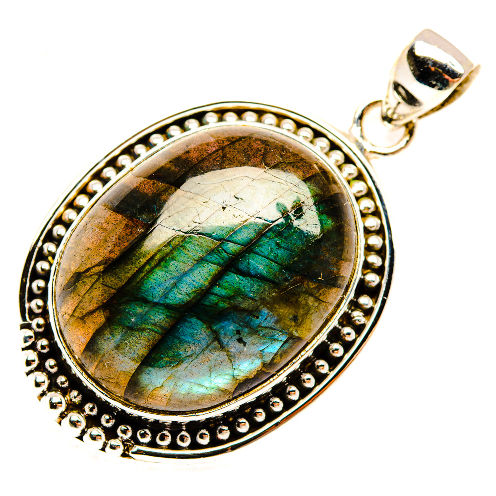 Labradorite Pendants handcrafted by Anasilvercos - PD28581 - Photo 2