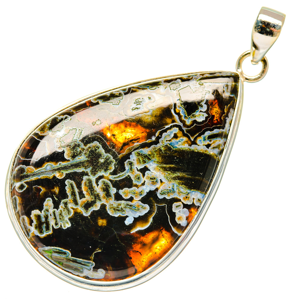 Turkish Tube Agate Pendants handcrafted by Anasilvercos - PD28600 - Photo 2